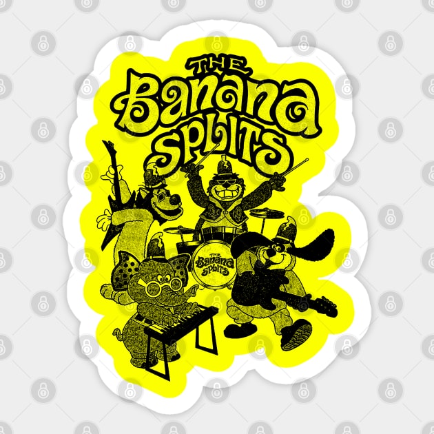 NOSTALGIA THE BANANA SPLITS Sticker by Noeniguel